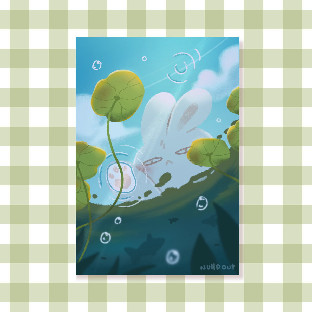 Pond Bunny Print