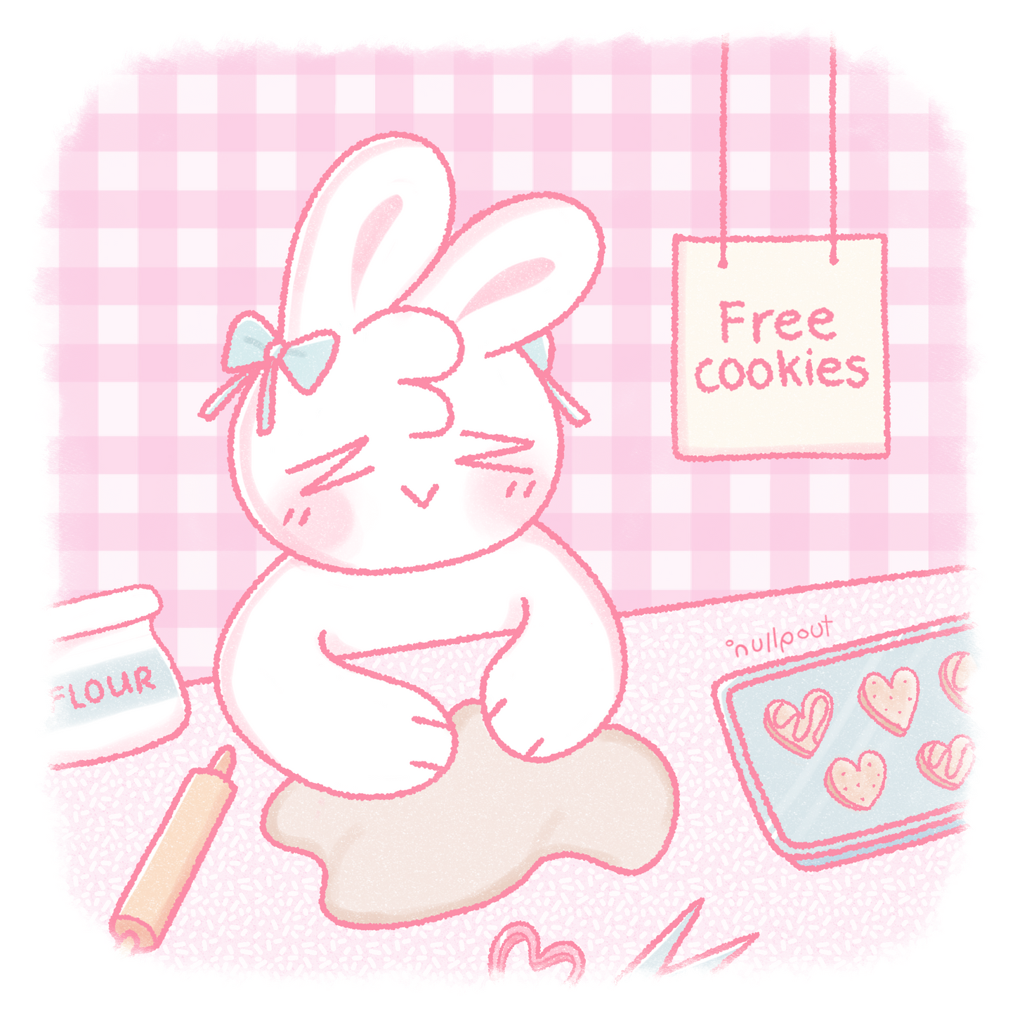Free Cookies Square Print