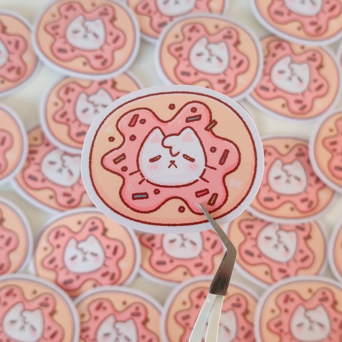 Donut Cat Sticker