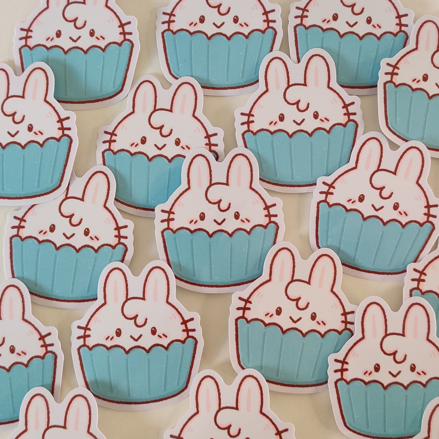 Bunny Cupcake Sticker