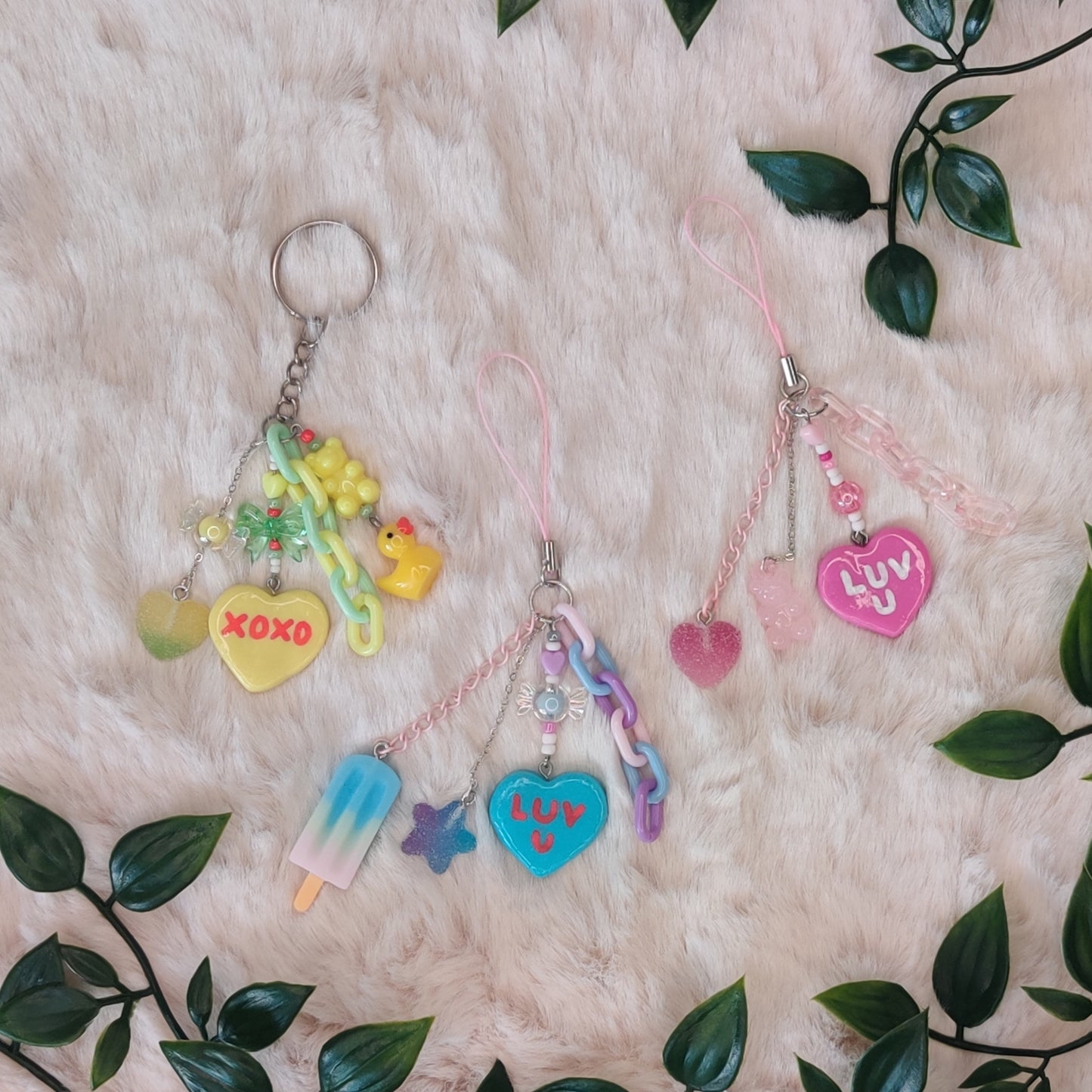 Candy Heart — Polymer Clay Charm