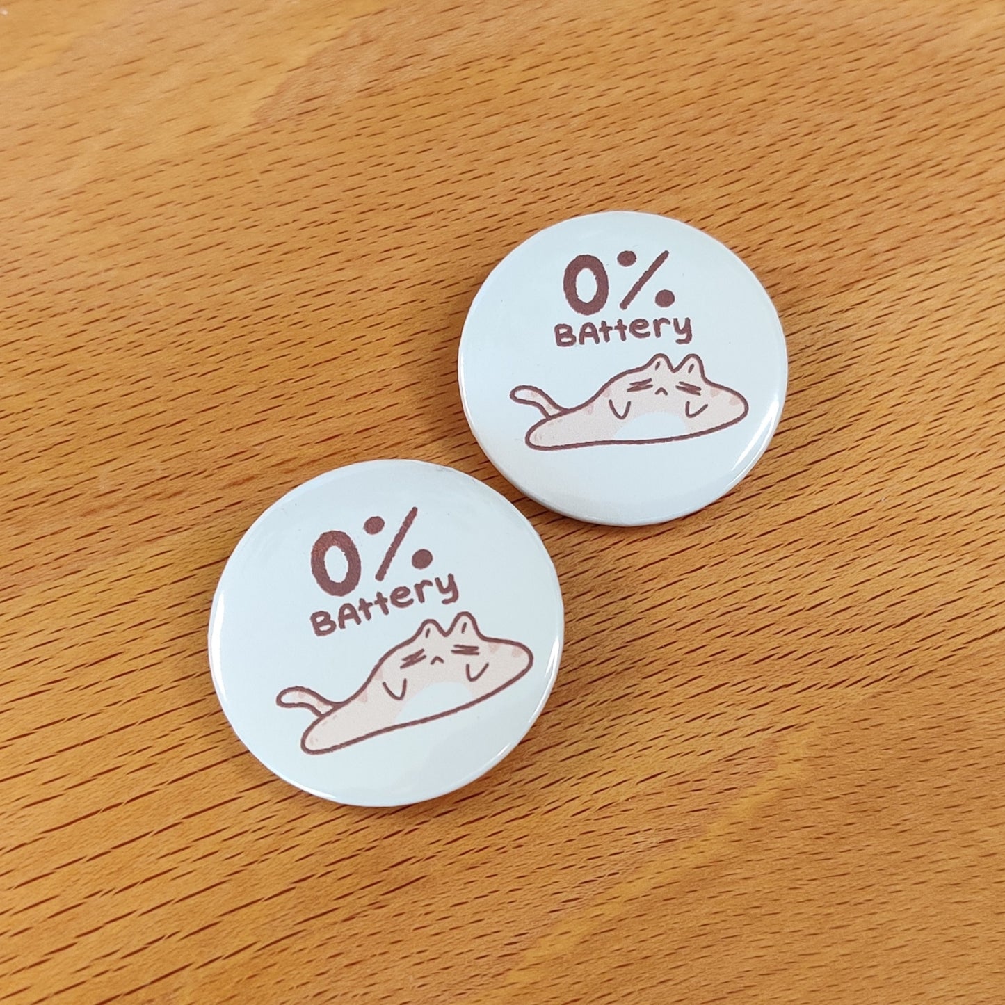 0% Battery — Button