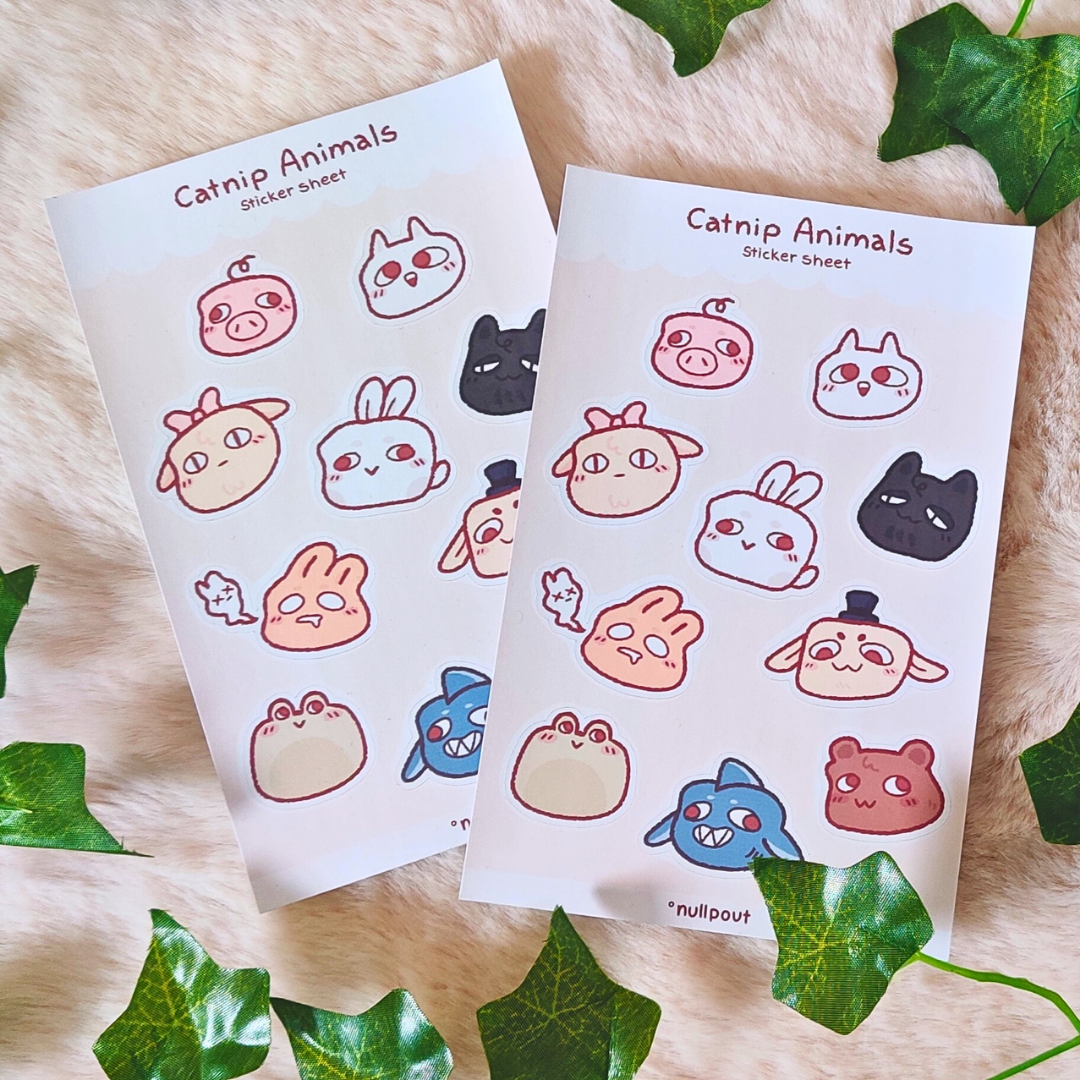 Catnip Animals — Sticker Sheet