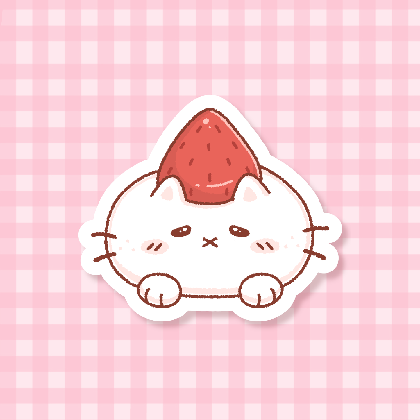 Strawberry Bun Sticker