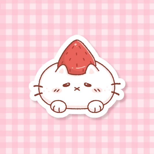 Strawberry Bun Sticker
