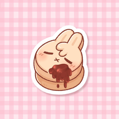 Pancake Bunny Sticker