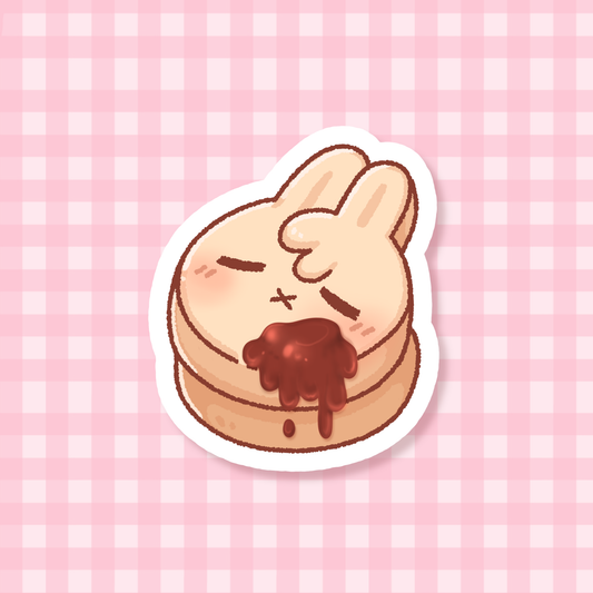 Pancake Bunny Sticker