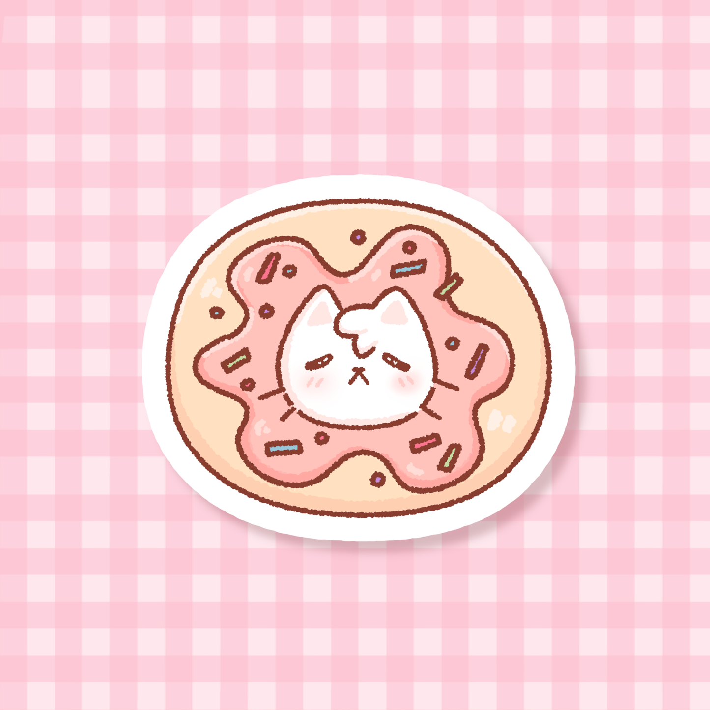 Donut Cat Sticker
