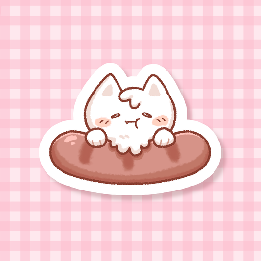 Sausage Cat Sticker
