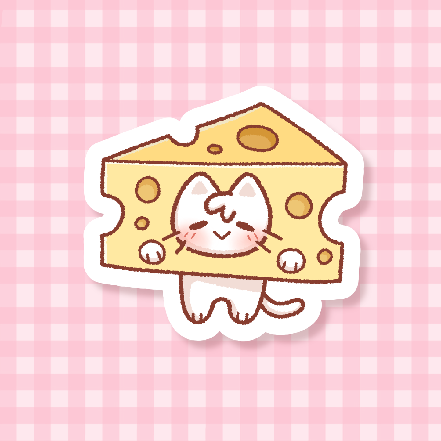 Cheese Cat Sticker