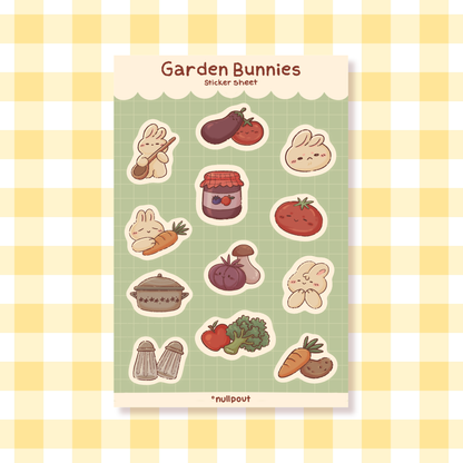Garden Bunnies — Sticker Sheet