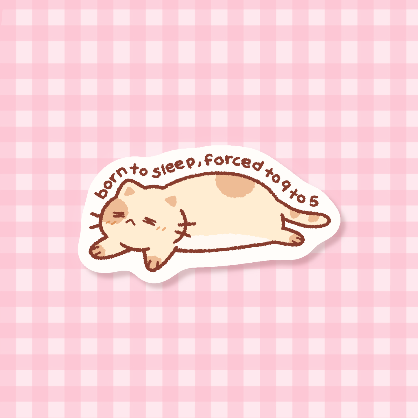 9 to 5 Cat Sticker