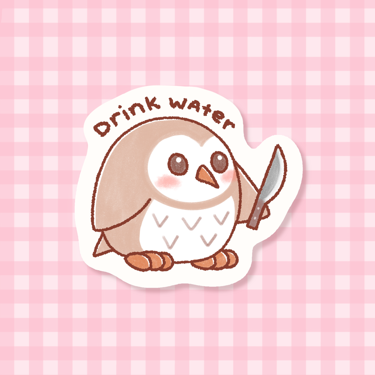 Hydration Owl Sticker
