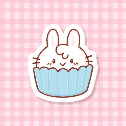 Bunny Cupcake Sticker