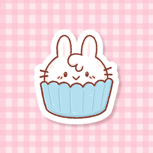 Bunny Cupcake Sticker