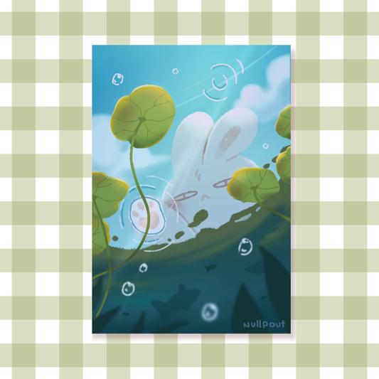 Pond Bunny Print
