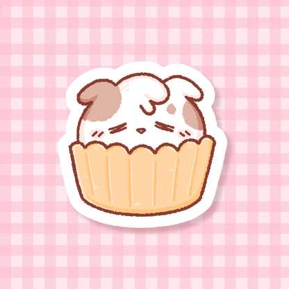 Puppy Cupcake Sticker