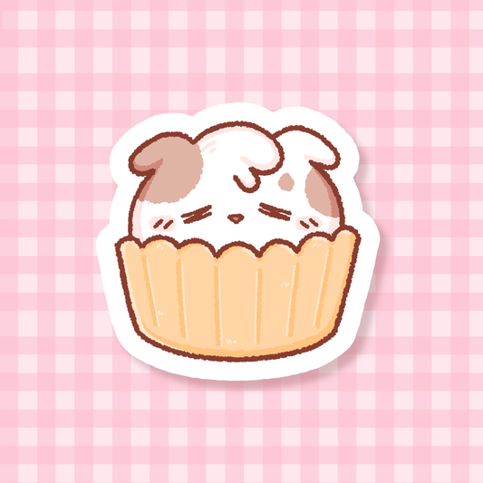 Puppy Cupcake Sticker