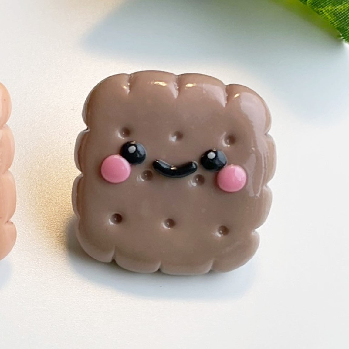 Happy Biscuit — Polymer Clay Pin