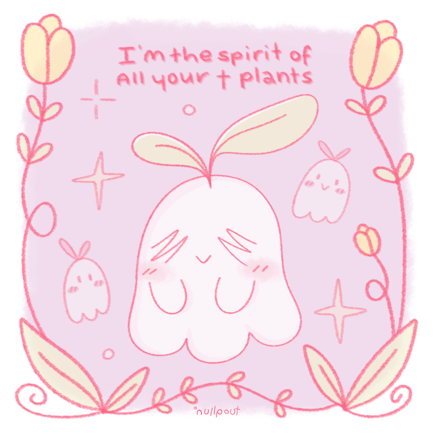 Plant Spirit Square Print