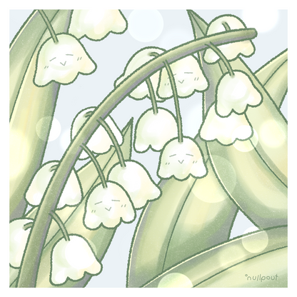 Lily of The Valley Square Print
