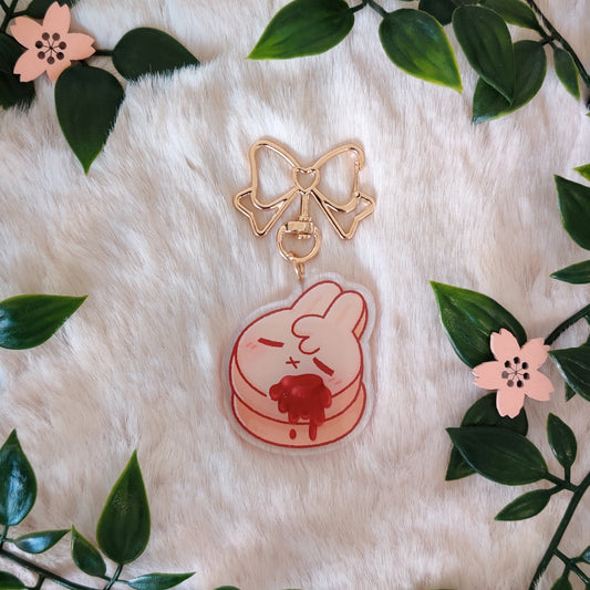 Pancake Bunny Keychain