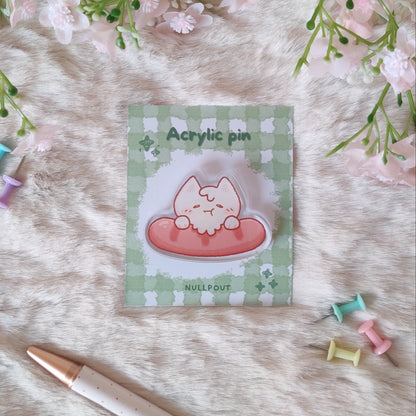 Sausage Cat Pin