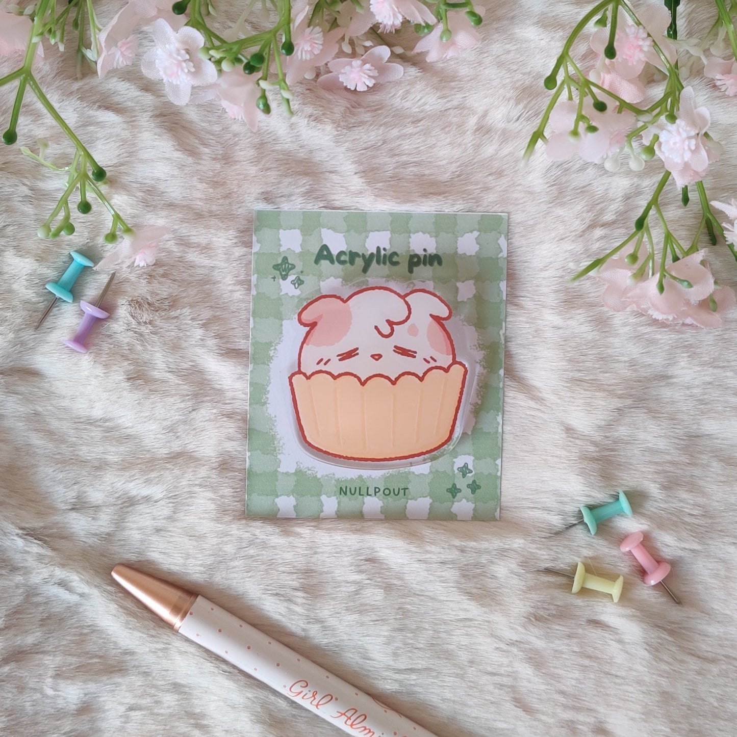 Puppy Cupcake Pin