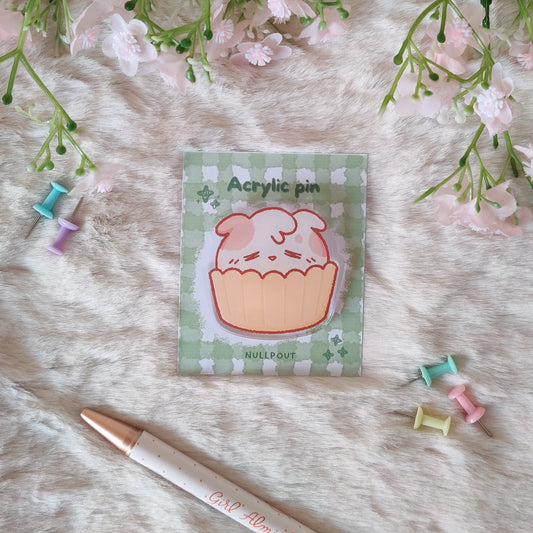 Puppy Cupcake Pin