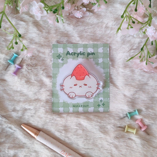 Strawberry Bun Pin