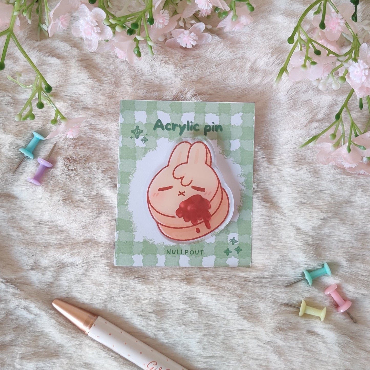 Pancake Bunny Pin
