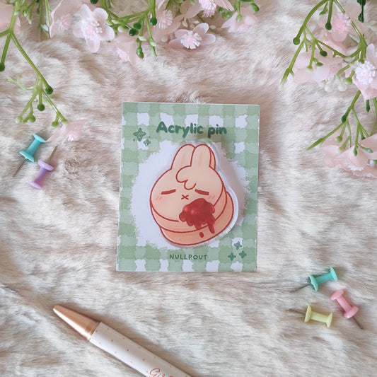 Pancake Bunny Pin