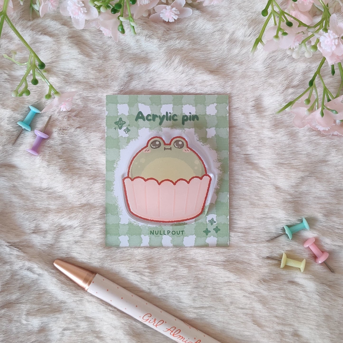 Frog Cupcake Pin