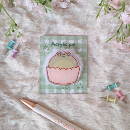 Frog Cupcake Pin