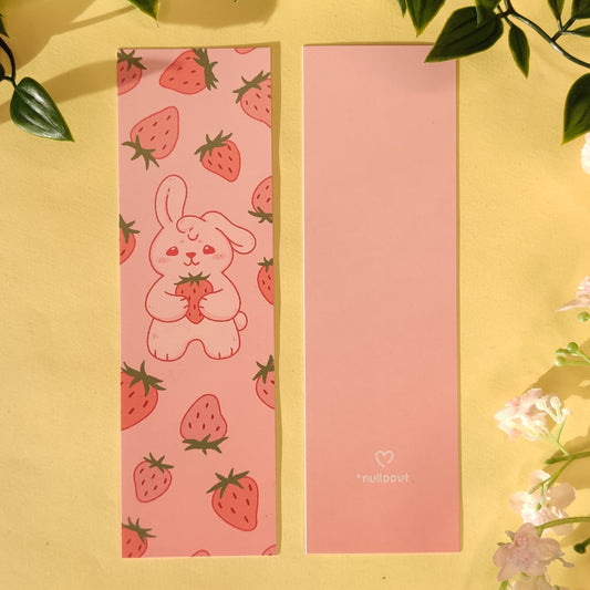 Strawberry Bunny Bookmark