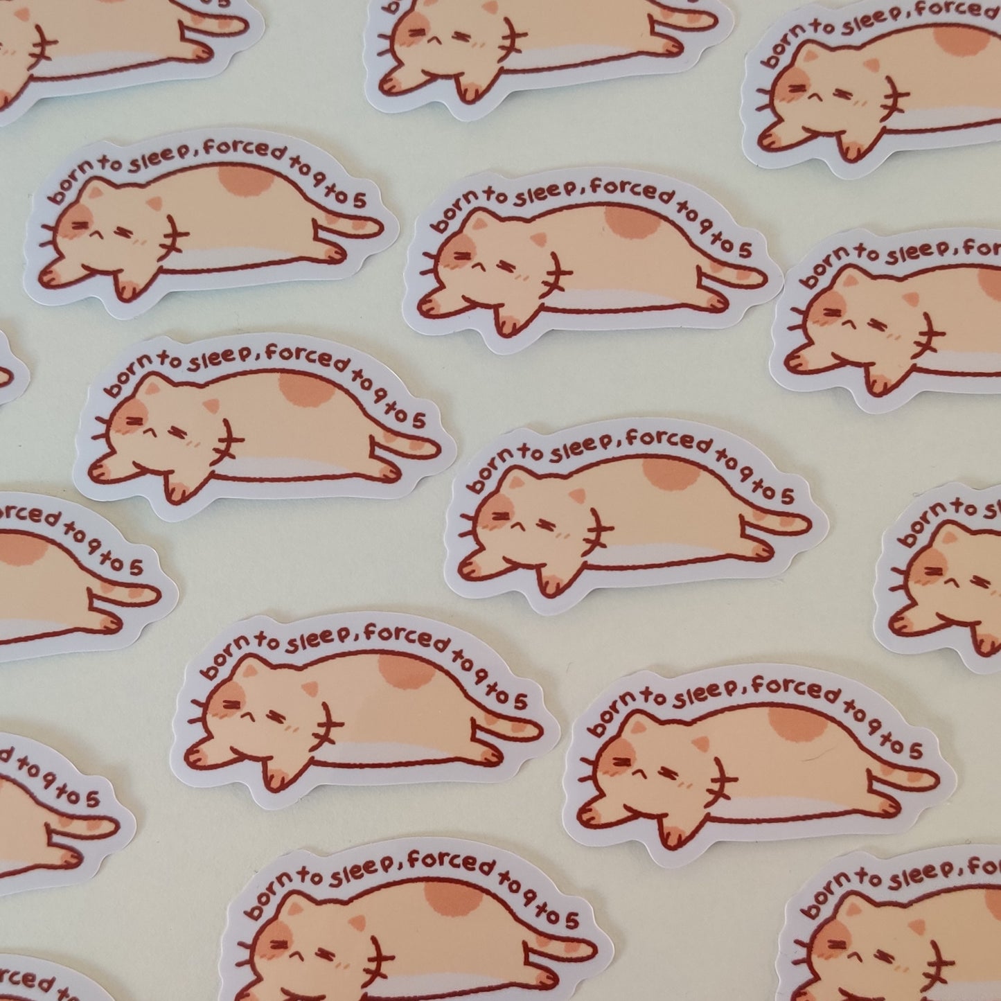 9 to 5 Cat Sticker