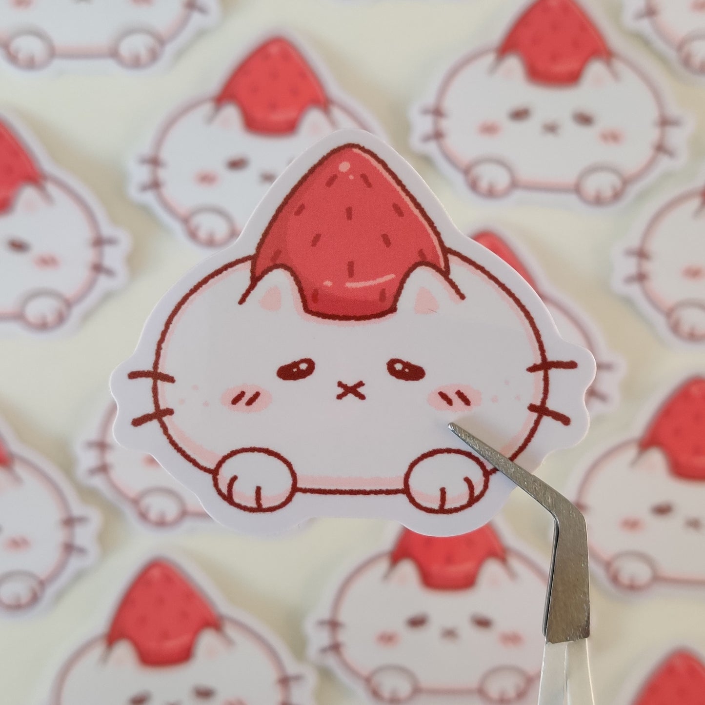 Strawberry Bun Sticker