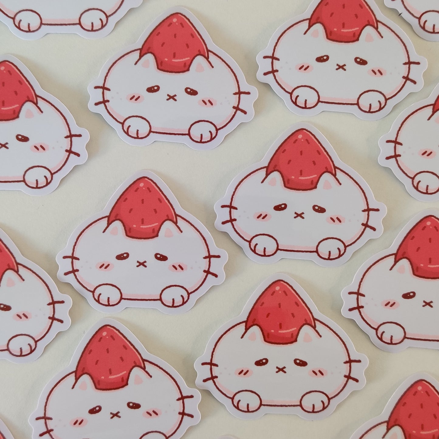 Strawberry Bun Sticker