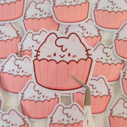 Cat Cupcake Sticker
