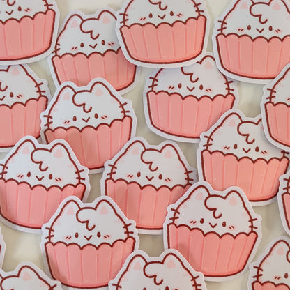 Cat Cupcake Sticker