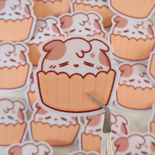 Puppy Cupcake Sticker