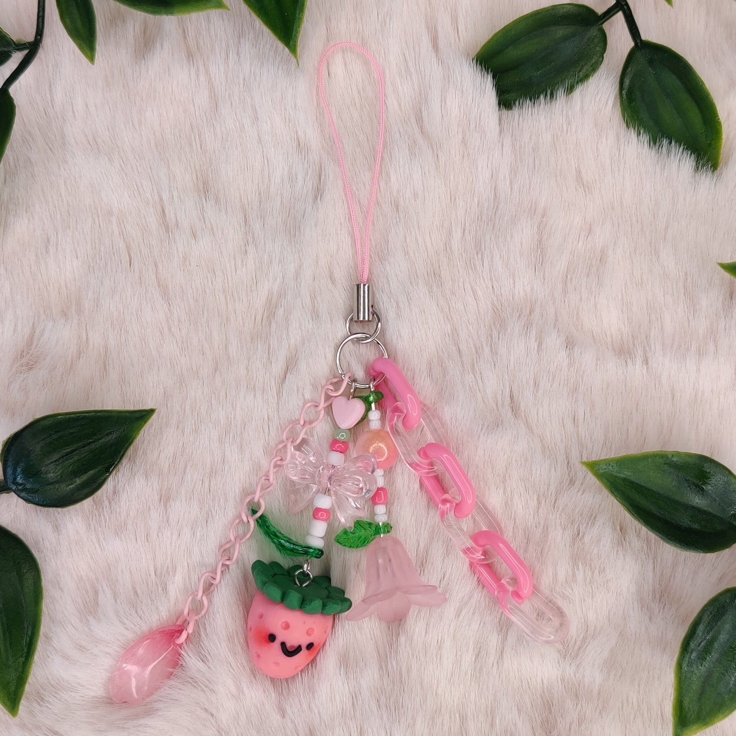 Baby Strawberry — Polymer Clay Charm