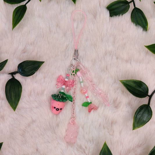Baby Strawberry — Polymer Clay Charm