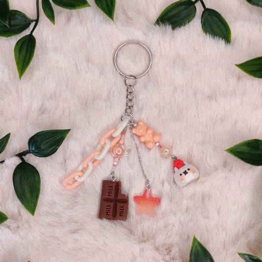Strawberry Bun — Polymer Clay Charm
