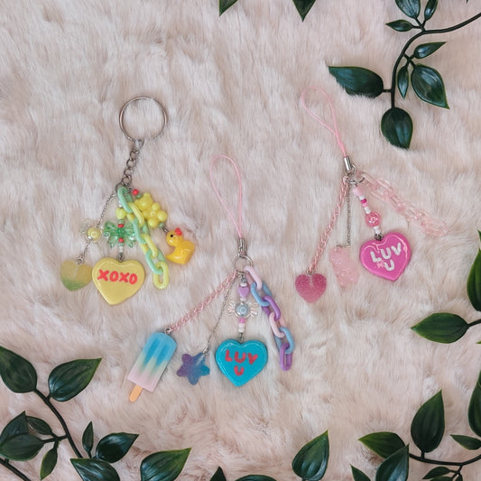 Candy Heart — Polymer Clay Charm