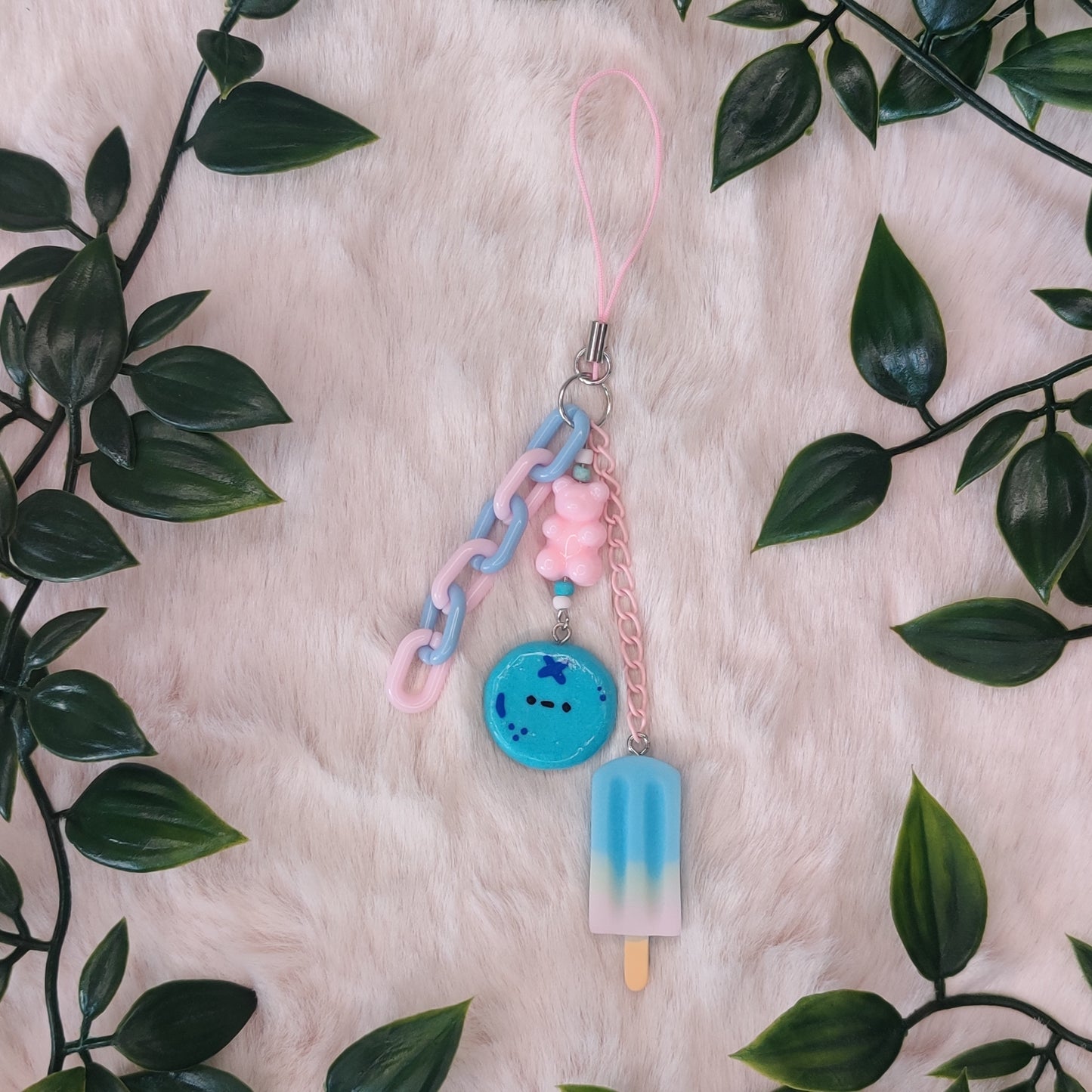 Blueberry Buddy — Polymer Clay Charm