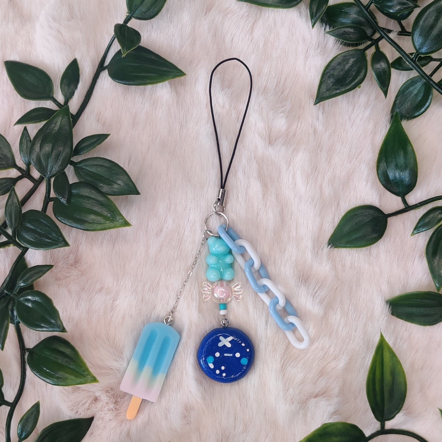 Blueberry Buddy — Polymer Clay Charm