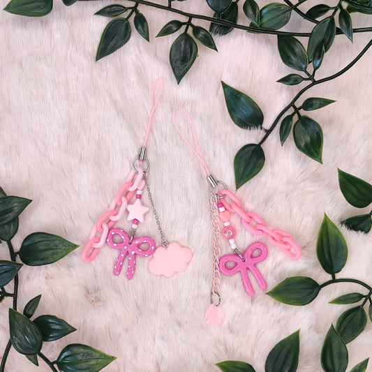 Pink Ribbon — Polymer Clay Charm