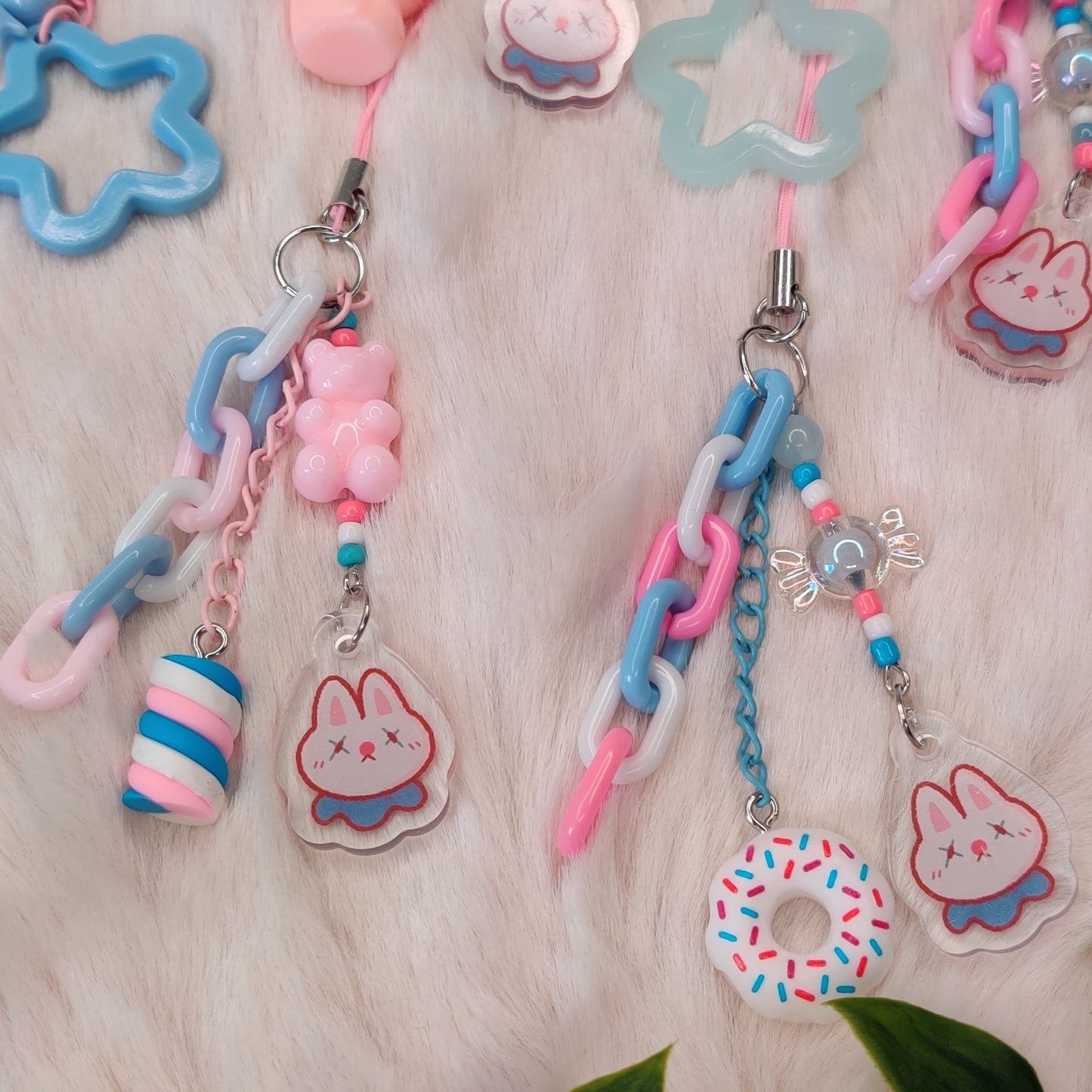 Clown Bunny — Acrylic Charm (RANDOM!)