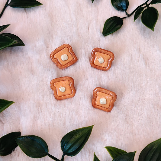 Mini Toast — Polymer Clay Pin